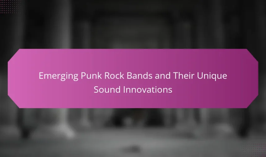 Emerging Punk Rock Bands and Their Unique Sound Innovations
