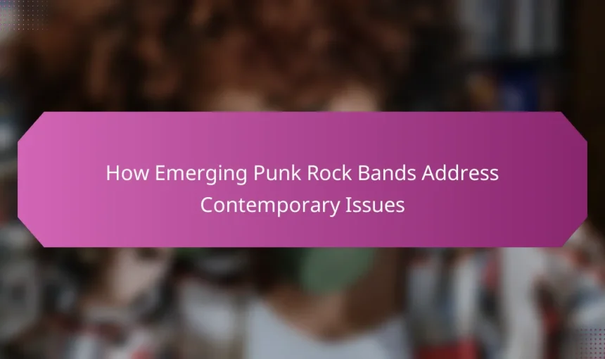 How Emerging Punk Rock Bands Address Contemporary Issues