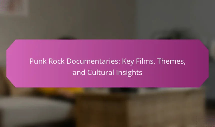 Punk Rock Documentaries: Key Films, Themes, and Cultural Insights