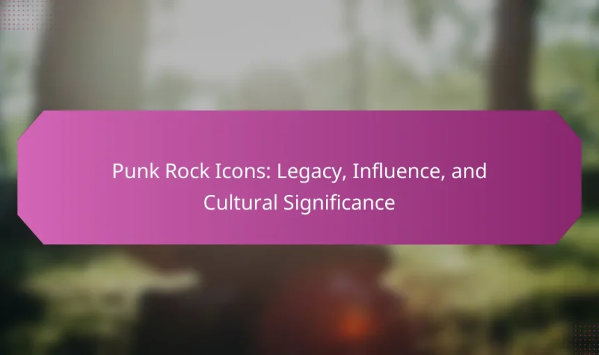 Punk Rock Icons: Legacy, Influence, and Cultural Significance