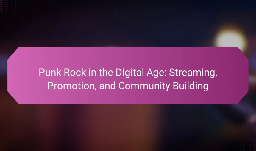 Punk Rock in the Digital Age: Streaming, Promotion, and Community Building