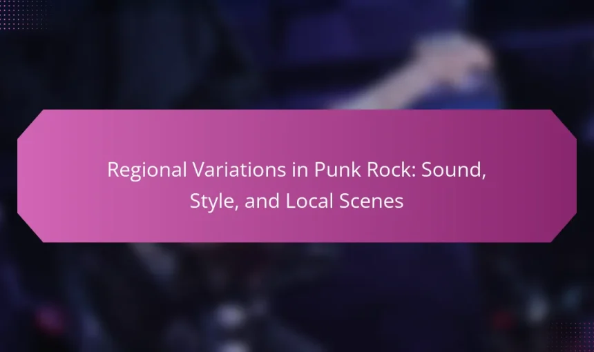 Regional Variations in Punk Rock: Sound, Style, and Local Scenes
