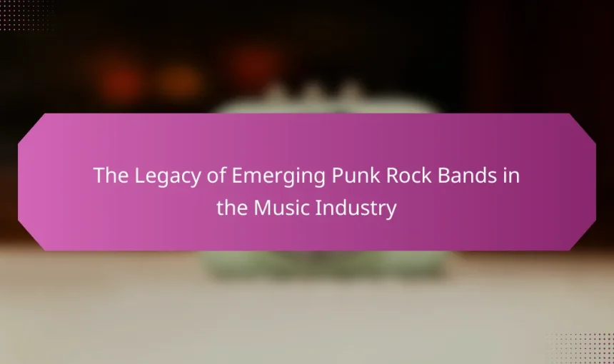 The Legacy of Emerging Punk Rock Bands in the Music Industry
