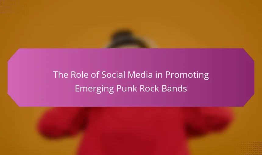The Role of Social Media in Promoting Emerging Punk Rock Bands