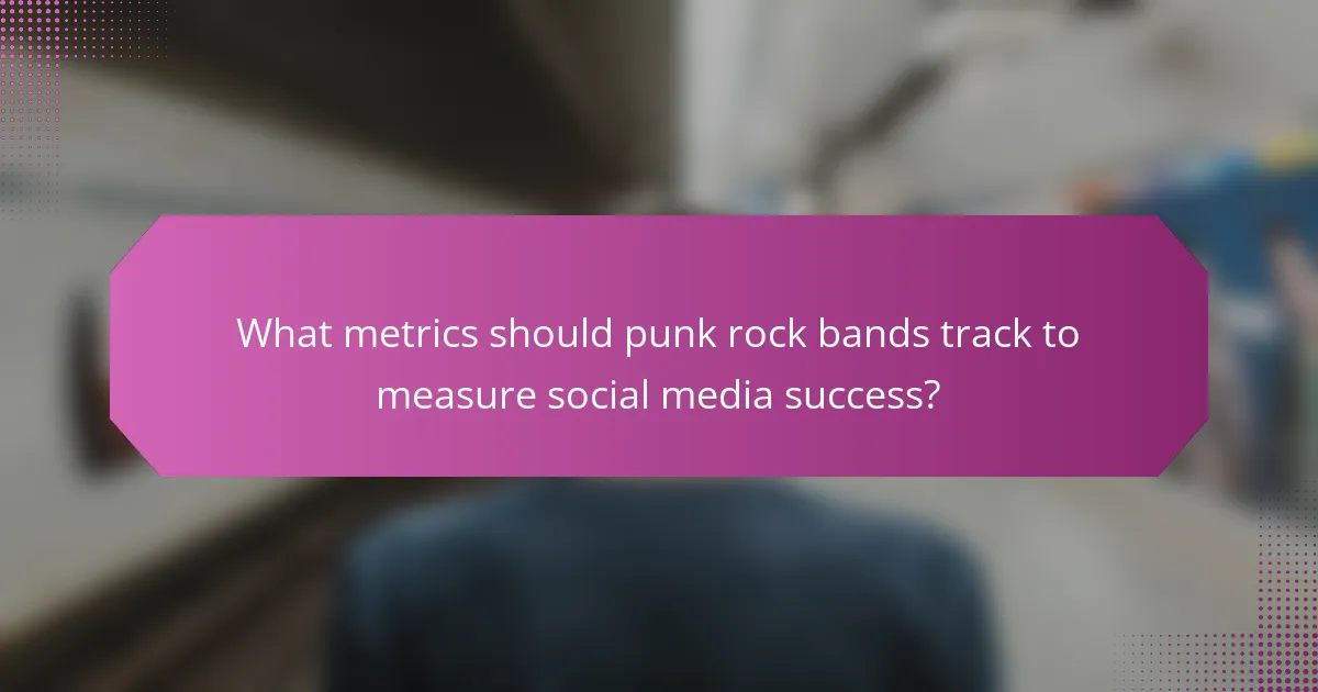 What metrics should punk rock bands track to measure social media success?